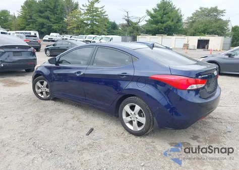 2013 Hyundai Elantra Gls z USA, uszkodzony, nr VIN 5NPDH4AE4DH169930